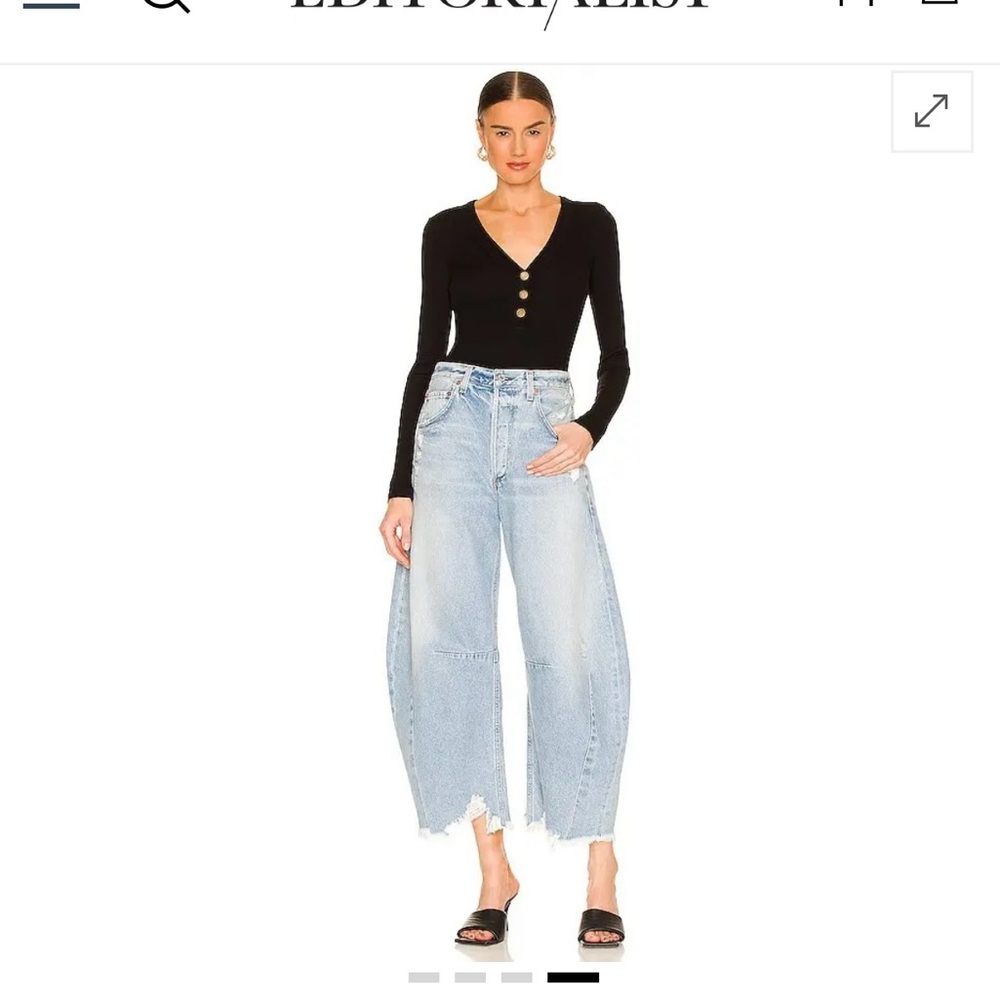 Citizens Of Humanity Light Blue Wide-Leg Jeans